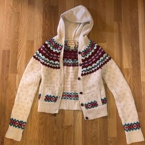 Hollister Cardigan Sweater w/ Hood